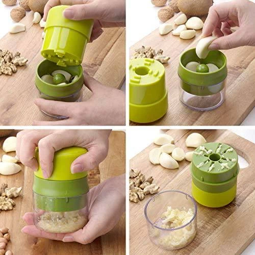 مفرمة الثوم والجوز، 7.3x10.8 سم - أخضر